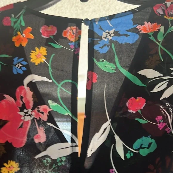 Size M New Day black floral midi dress. NWOT. - Picture 4 of 5